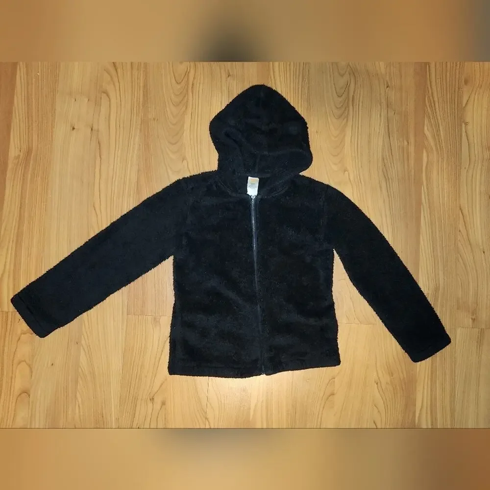 Gymboree Black Zip Up Med 7-8